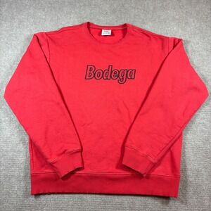 Bodega Red Hidden in Plain‎ Sight Crewneck Men's Size XL EUC